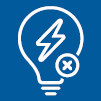 An icon of a lightbulb with a exclamation mark